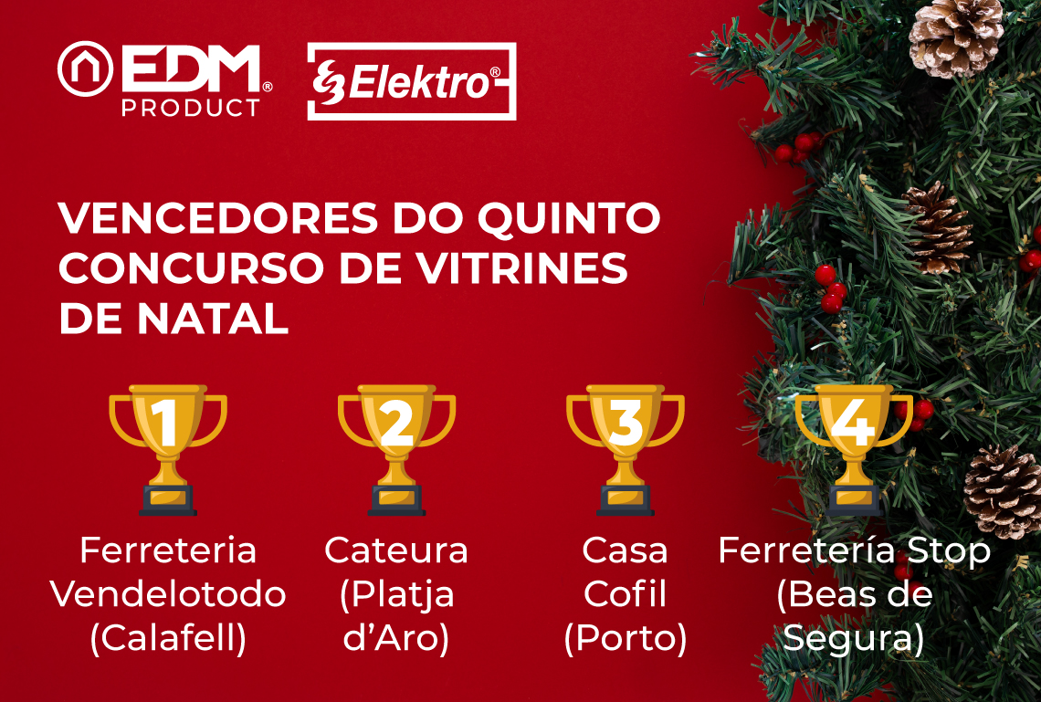 Vencedores do Quinto Concurso de Montras de Natal da Elektro3