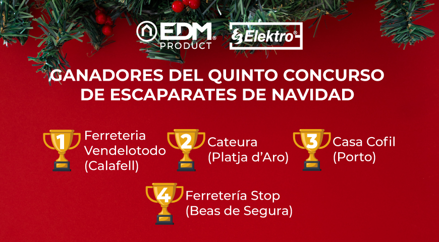 Ganadores del quinto concurso de escaparates de Elektro3