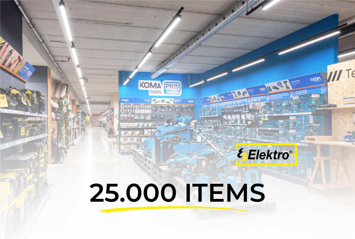 25.000 references. More options, more service