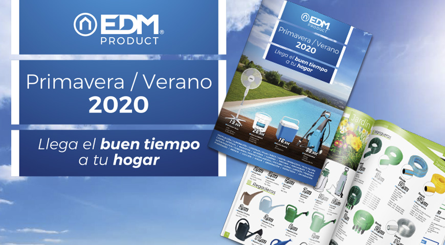 EDM presenta su nuevo folleto de Primavera-Verano 2020 con más de 1.750 productos