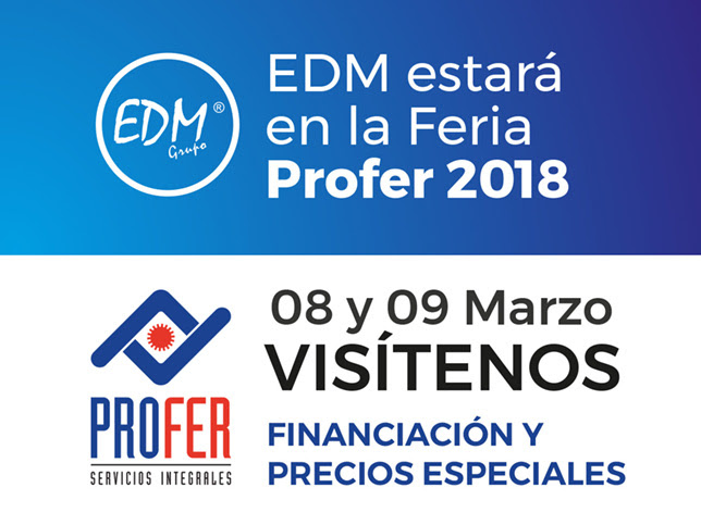 ESTAREMOS EN LA FERIA PROFER 2018 VALENCIA