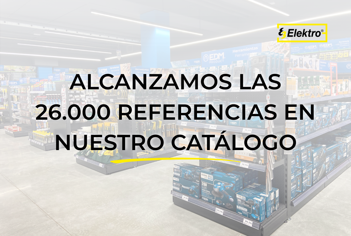 Alcanzamos las 26.000 referencias en nuestro catálogo